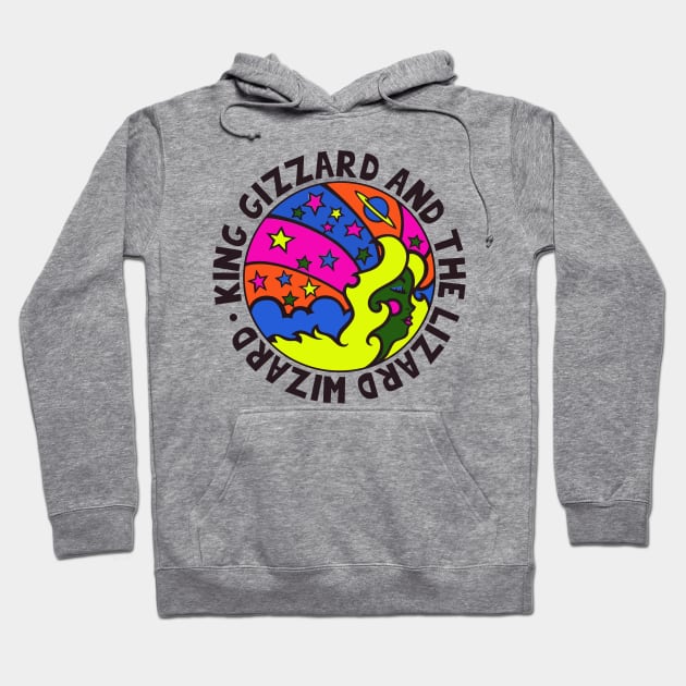 King Gizzard & The Lizard Wizard - Original Fan Art Hoodie by unknown_pleasures